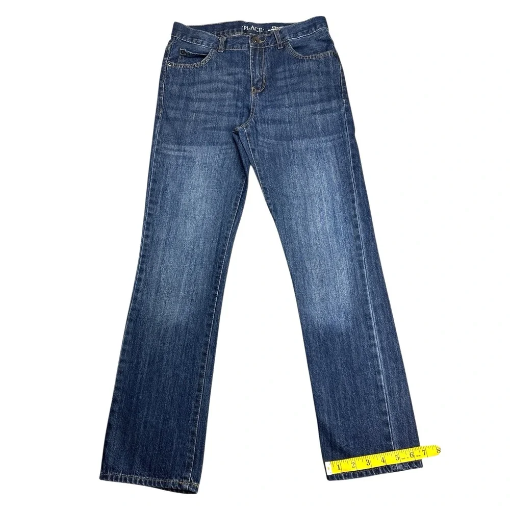 The Children's‎ Place Youth Boys Adjustable Straight-Leg Jeans – 100% Cotton, 14